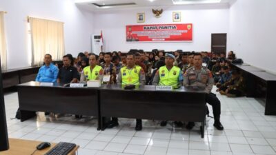 Kapolres Buton Pimpin Pengambilan Sumpah dan Penandatanganan Pakta Integritas Penerimaan Polri T.A. 2025