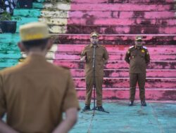 Pasca Dilantik Bupati Buton Pimpin Apel Perdana