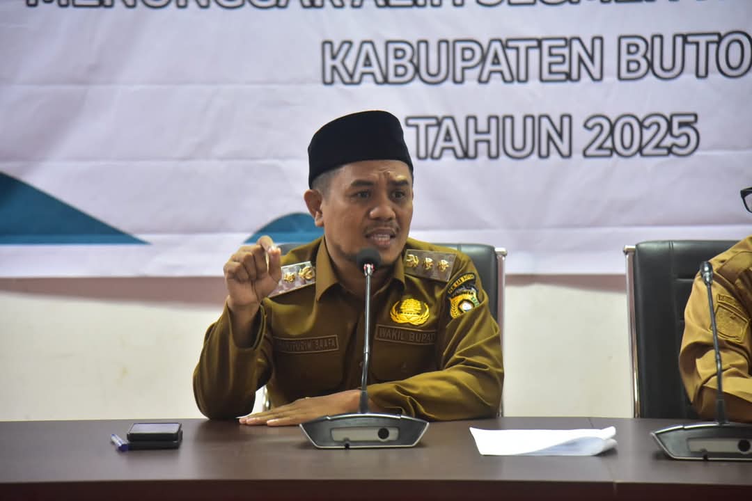 Wabup Buton Pimpin Pertemuan dengan Lurah dan Camat se-Kabupaten Buton Bahas PBPU