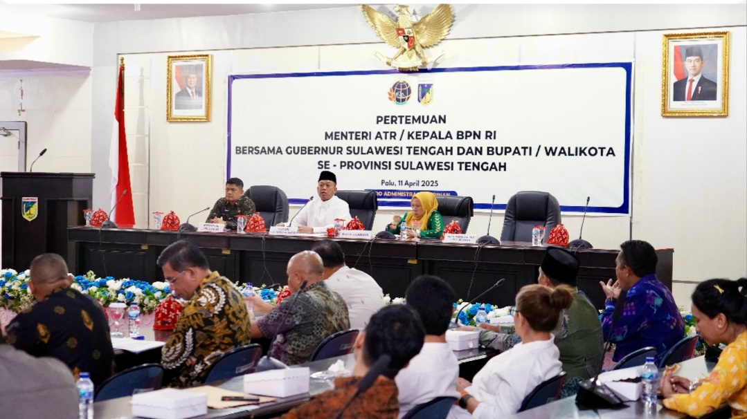 Menteri Nusron Sebut 1,1 Juta Hektare Tanah di Sulteng Belum Dimanfaatkan