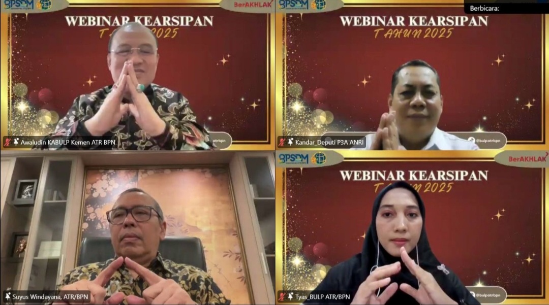 Kementerian ATR/BPN Serahkan Arsip Statis ke ANRI