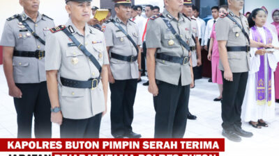 Kapolres Buton Lantik Pejabat Baru, Termasuk Kasat Reskrim