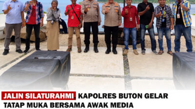 Jalin Silaturahmi, Kapolres Buton Gelar Tatap Muka Bersama Wartawan