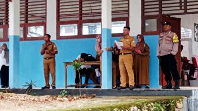 Bhabinkamtibmas Lapandewa Pam Kelulusan Siswa SMAN 1 Lapandewa
