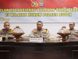 Kapolres Buton Gelar Operasional Bulanan