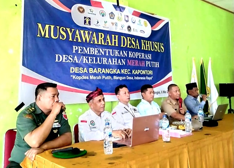 Perdana di Buton, Pemdes Barangka Gagas Pendirian Koperasi Desa Merah Putih