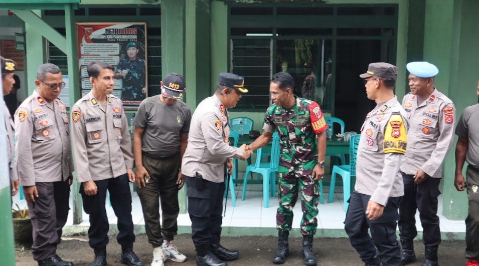 Kapolres Buton Kunjungi Koramil 1413-02 Pasarwajo