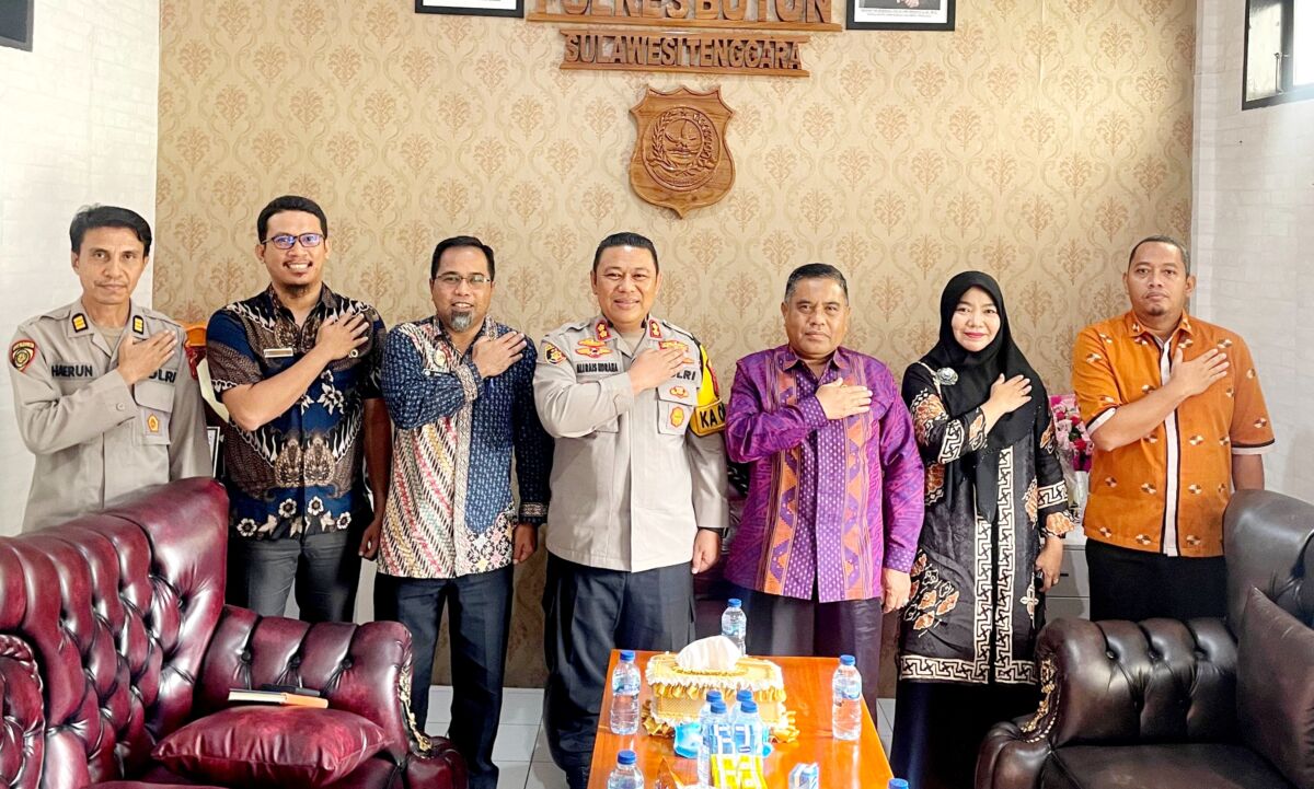 Kepala BPN Buton Kunjungi Kapolres Buton yang Baru