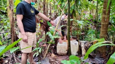 Operasi Pekat, Polres Buton Berhasil Amankan Ratusan Liter Miras Tradisional
