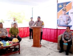 Kapolres Buton Kunker Perdana di Kecamatan Siompu