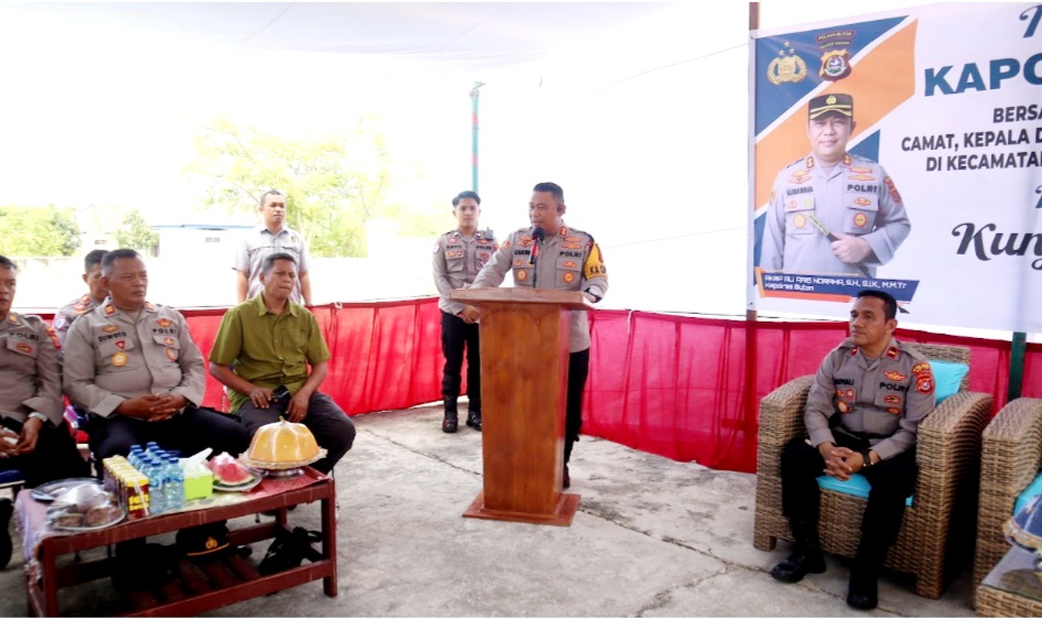 Kapolres Buton Kunker Perdana di Kecamatan Siompu