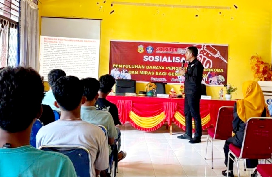 Peserta Didik Non Formal di Buton Ikuti Sosialisasi Bahaya Narkoba
