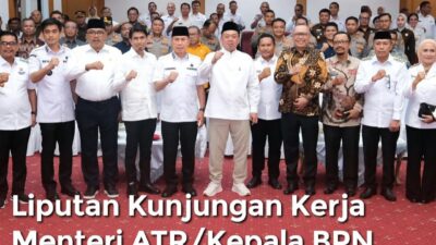 Mentri Nusron Minta Jajaran Percepat Proses Validasi Data Pertanahan.