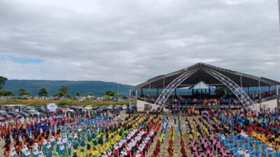 Ribuan Siswa di Buton Ikuti Launching Senam Anak Indonesia Hebat