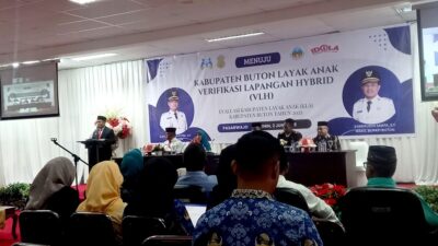 Buka Verifikasi Lapangan Hybrid, Wabup Tegaskan Komitmen Pemkab Buton Wujudkan KLA