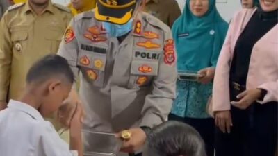 Kapolres Buton Hadiri Launching Program Makanan Bergizi Gratis