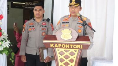 Kunker di Kapontori Kapolres Ajak Warga Dukung Astacita Presiden
