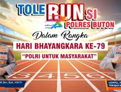 Meriahkan HUT Bhayangkara Ke -79 Polres Buton Gelar “ToleRunsi”