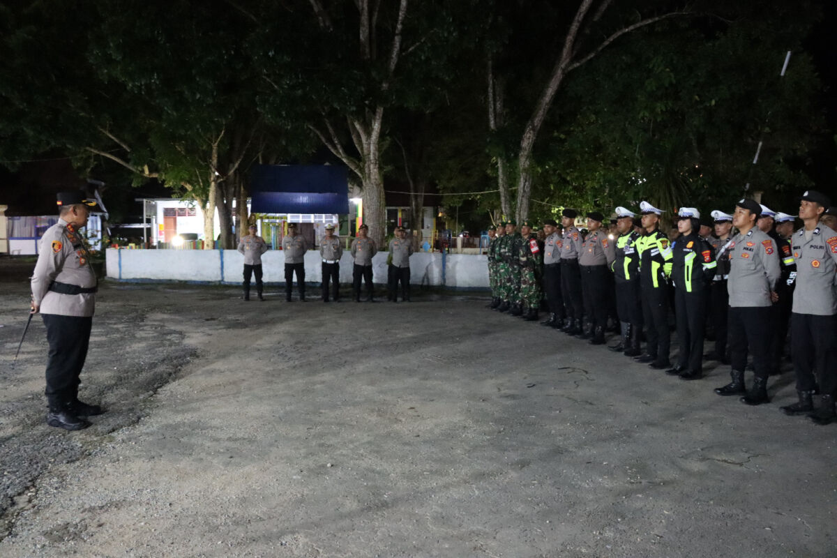 Polres Buton Gelar Apel Kesiapan Pengamanan Malam Takbiran