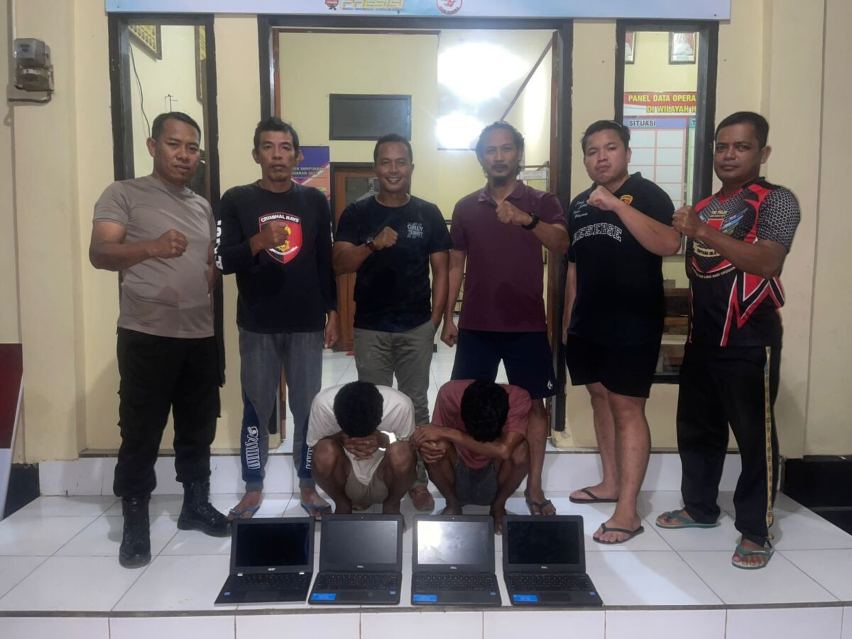 Curi Laptop milik Sekolah Dua Warga Ditangkap Polisi
