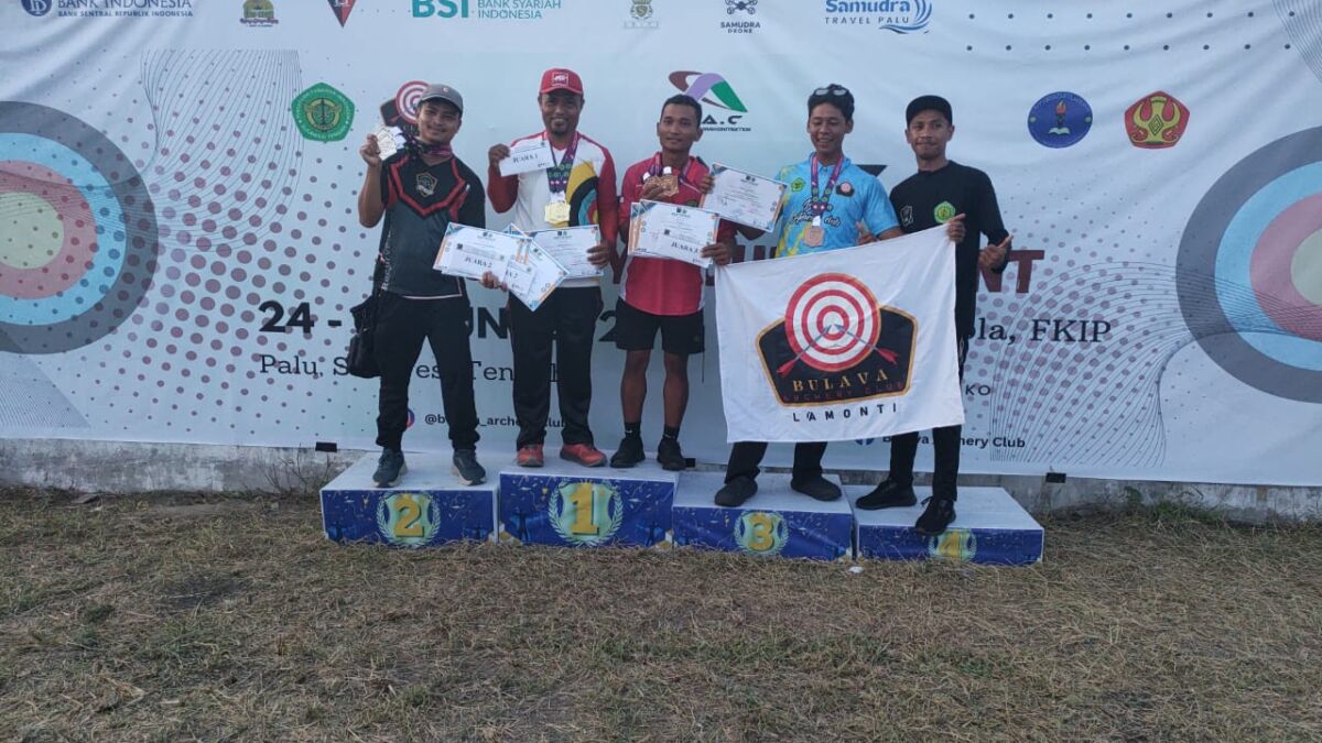 Atlet Panahan Baubau Sabet Emas dan Perunggu di Archery Tournament 2025 Palu