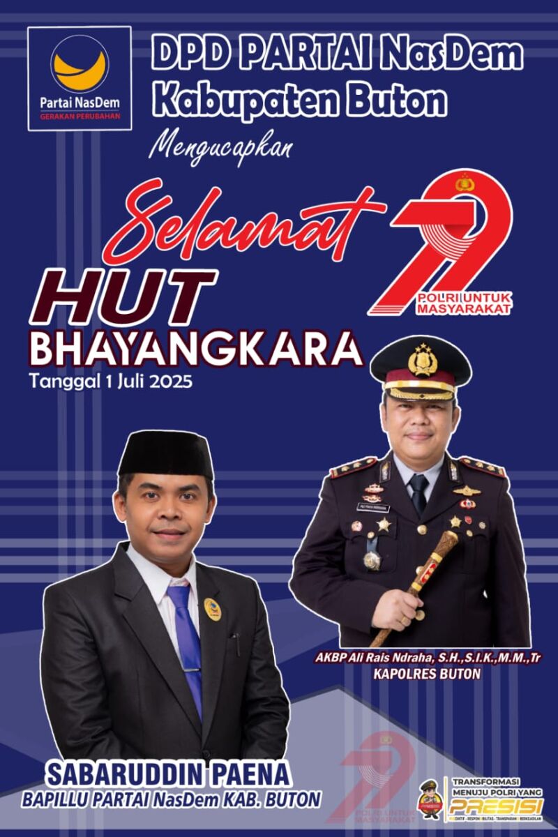 Ketua Bapillu Partai NasDem Apresiasi Kinerja Polres Buton