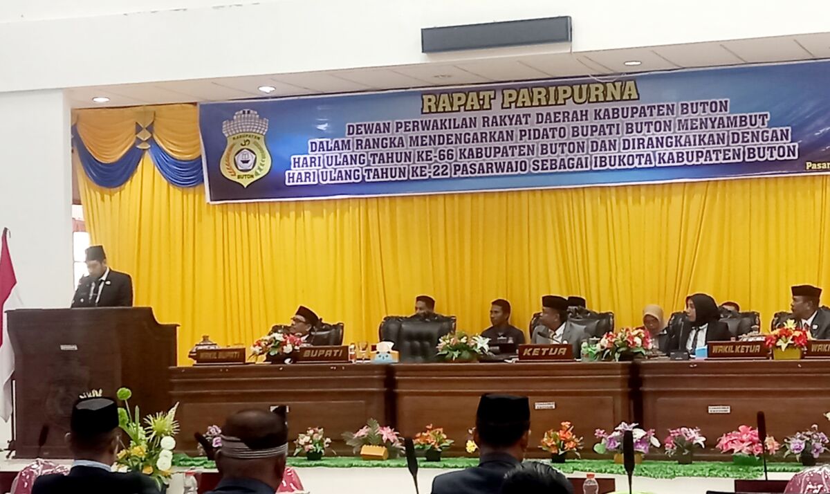 Paripurna HUT Buton Ke-66, Bupati Ungkap Capaian dan Tantangan