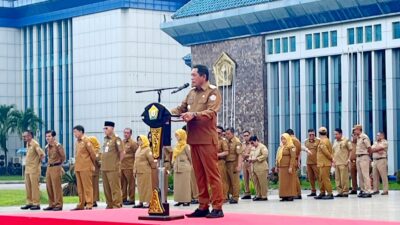 Wakil Gubernur Sultra Pimpin Apel Gabungan ASN