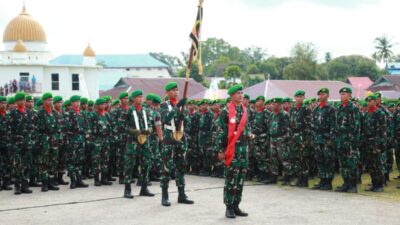 Yonif TP 823/Raja Wakaka Resmi Bertugas di Wilayah Buton