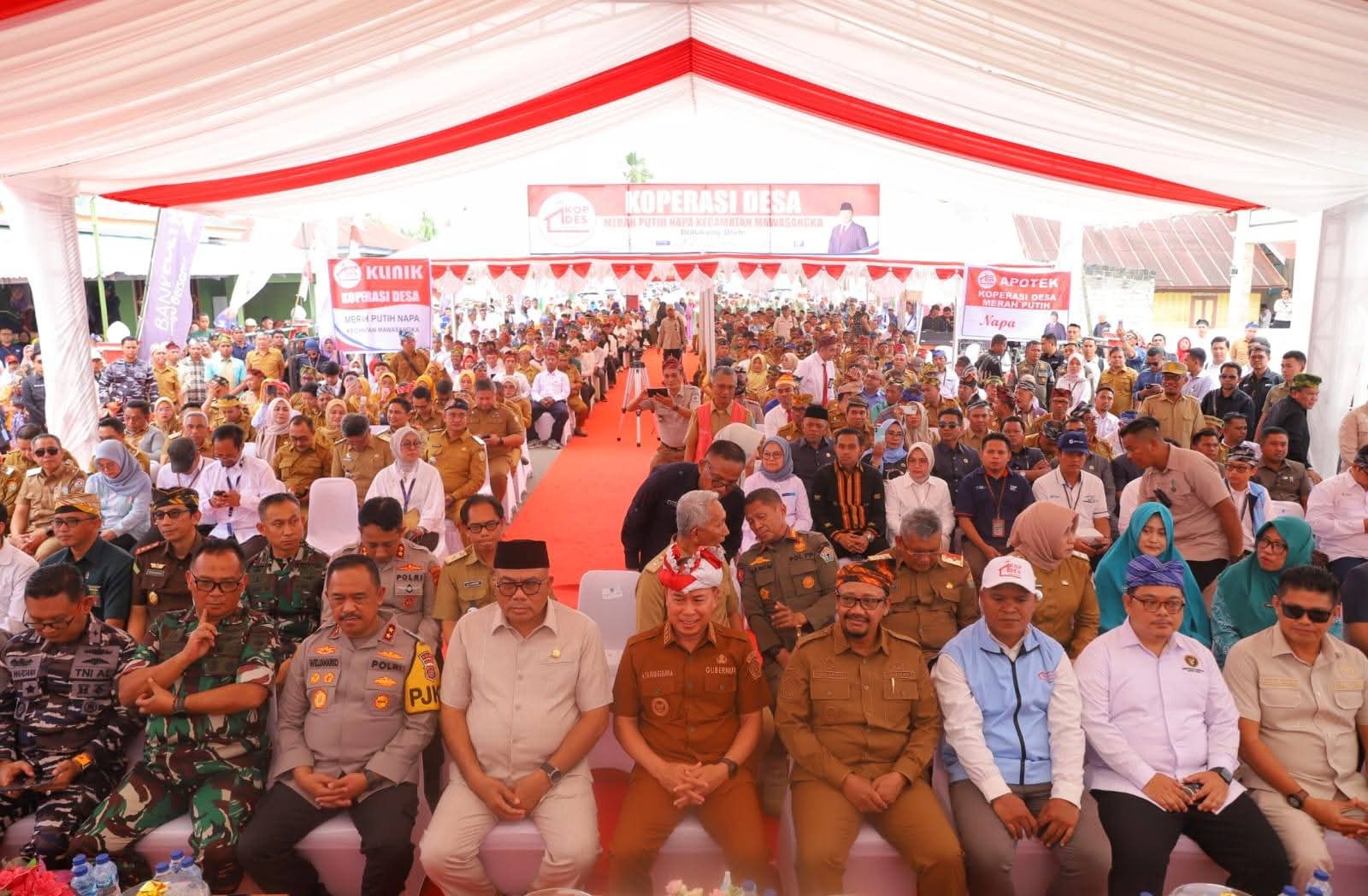 Gubernur Sultra Hadiri Peluncuran 80.000 Koperasi Desa Merah Putih di Buteng