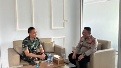 Kapolres Buton Silaturahmi dengan Dandim 1413 Buton