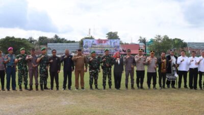 Kapolres Buton Sambut Prajurit Batalyon Infanteri TP 823/Raja Wakaaka di Kota Baubau