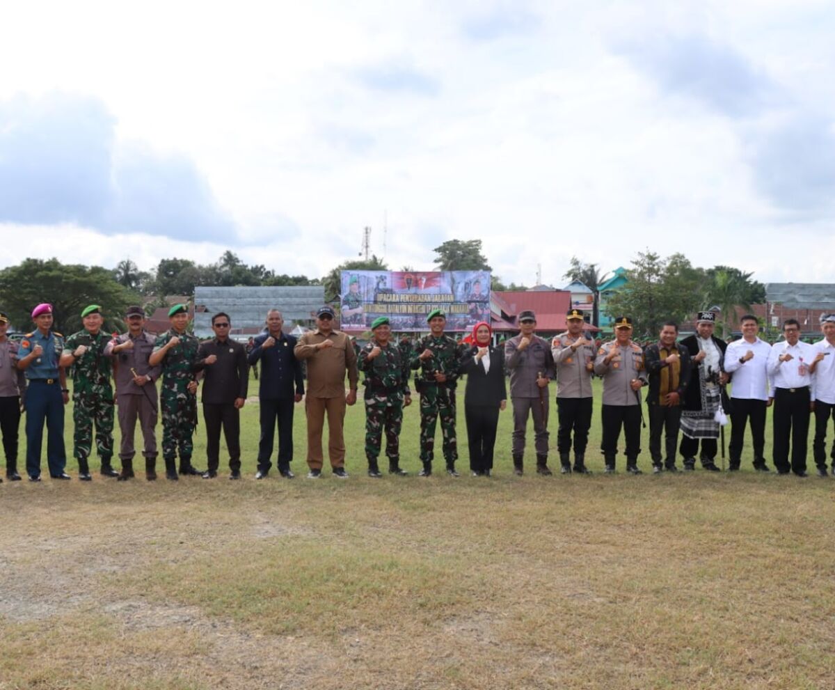 Kapolres Buton Sambut Prajurit Batalyon Infanteri TP 823/Raja Wakaaka di Kota Baubau