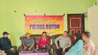Sat Binmas Polres Buton Gelar Jumat Curhat