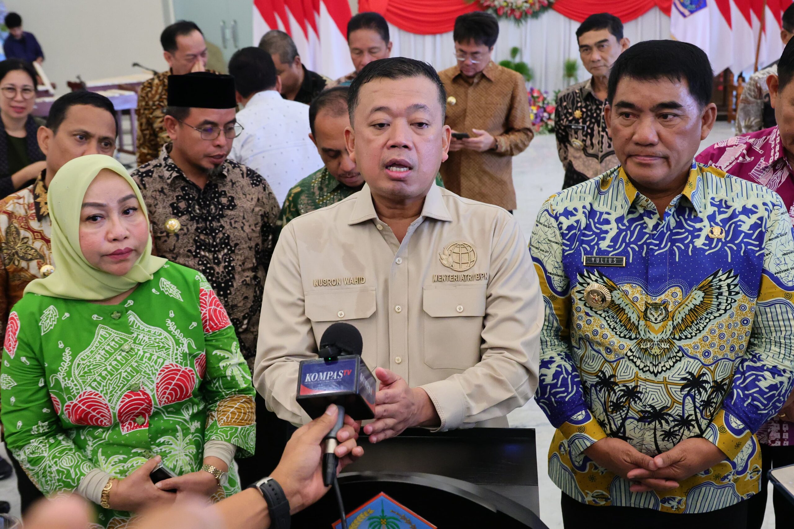 Menteri Nusron Bersama Kada Se-Sulut Sepakat Jaga Ekosistem Tata Ruang