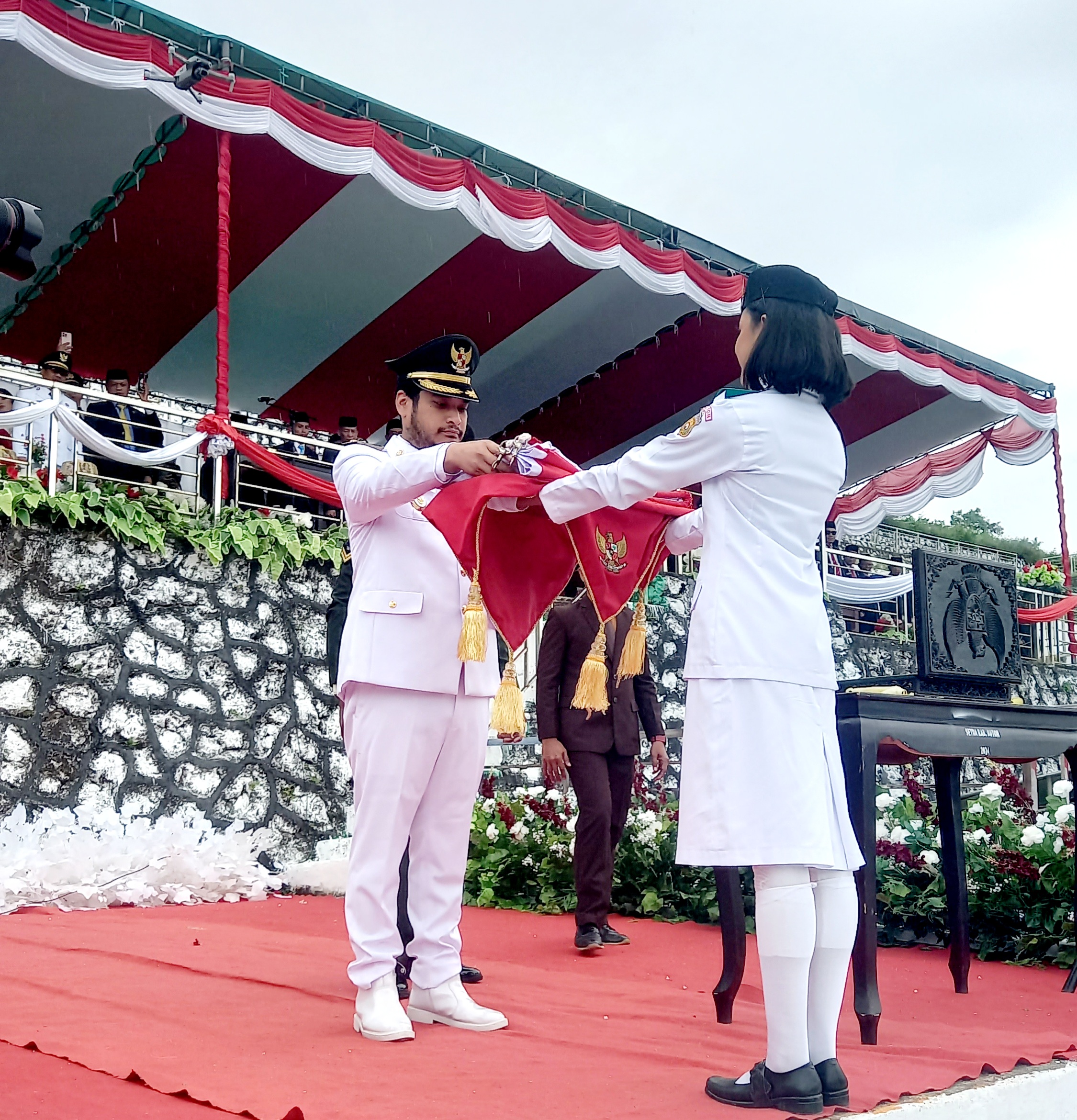 Perdana, Bupati Buton Pimpin Upacara Proklamasi Kemerdekaan RI ke-80