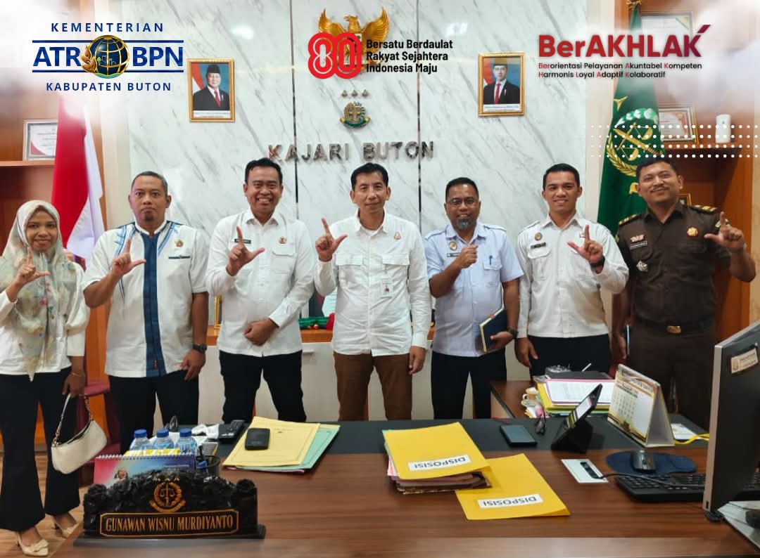 Kepala BPN Buton Kunjungi Kejari