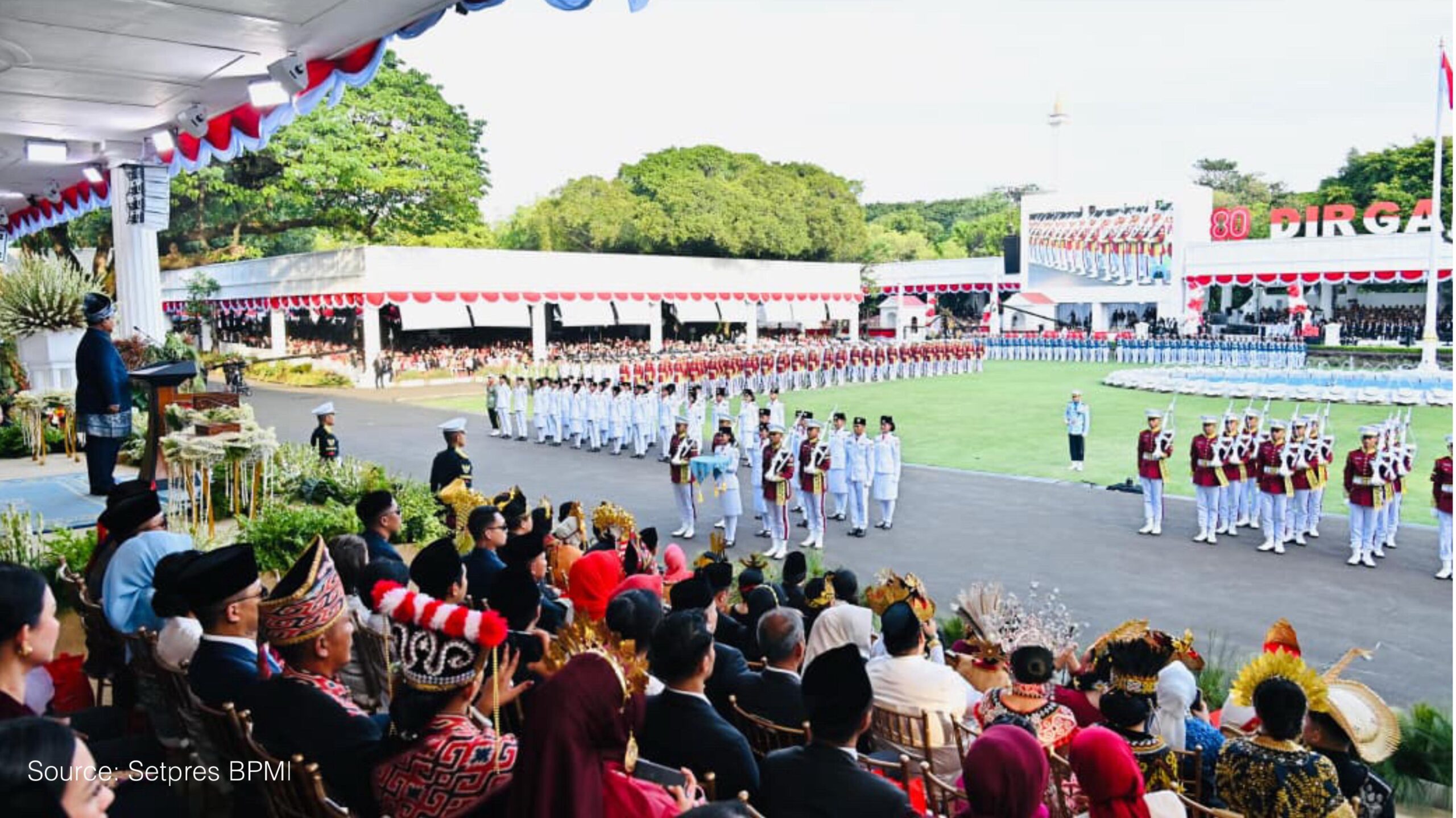 Nusron Wahid Ikuti Rangkaian HUT Kemerdekaan Ke - 80 RI
