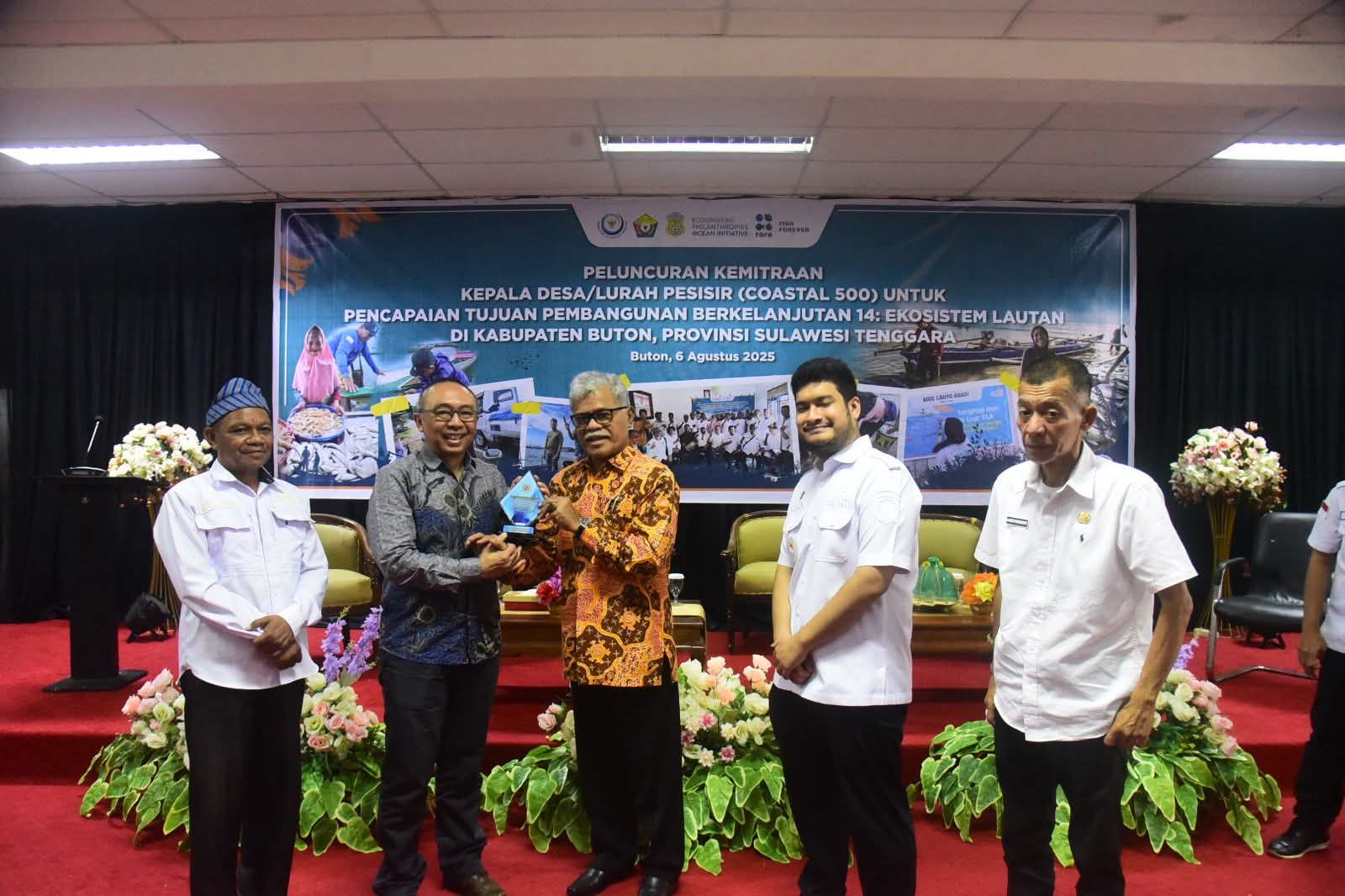 Dukung Pembangunan Masyarakat Pesisir dan Kelautan, Bupati Hadiri Peluncuran Kemitraan Coastal 500
