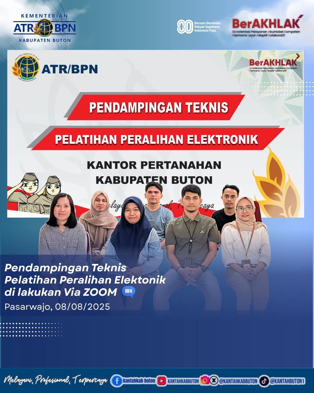 BPN Buton Ikuti Pelatihan Peralihan Elektronik