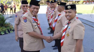 Ir Hugua Pimpin Upacara Peringatan Hari Pramuka ke-64