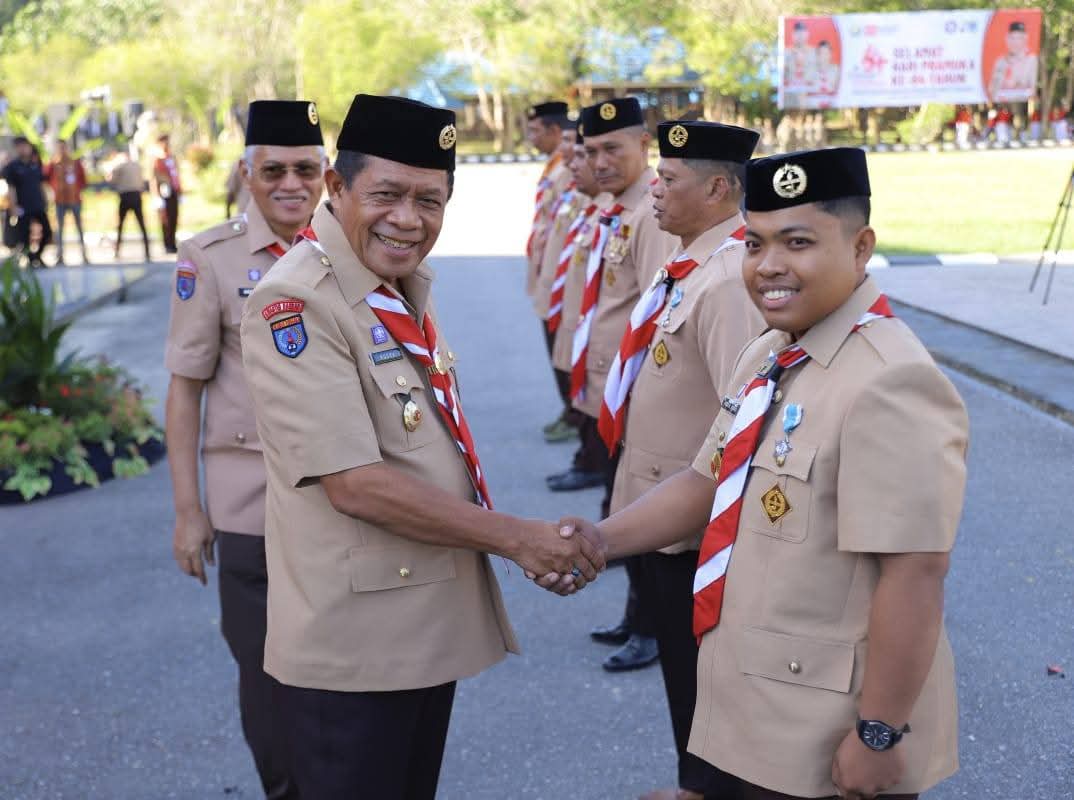 Ir Hugua Pimpin Upacara Peringatan Hari Pramuka ke-64