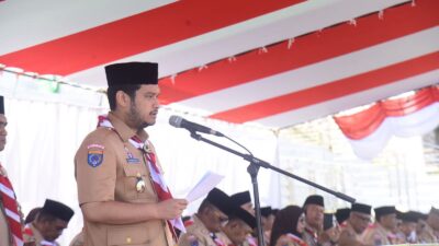 Bupati Buton Pimpin Upacara Hari Pramuka Ke-64