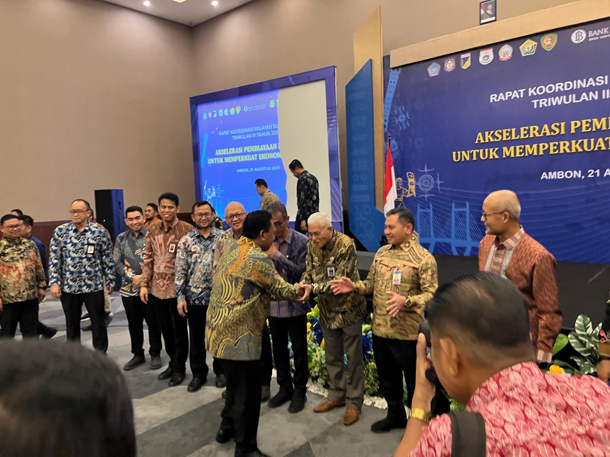 Sekda Sultra Ikut Rakorwil Sulampua Triwulan III Tahun 2025 di Maluku