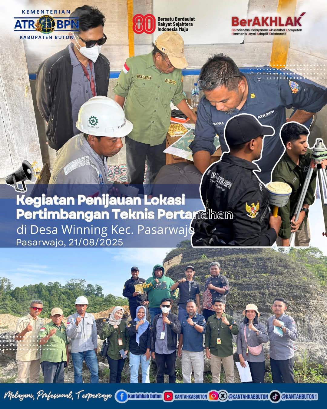 Kantah Buton Tinjau Lokasi Pertek di PT Putindo