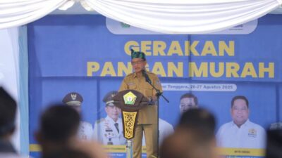 Mendagri Tito Karnavian Buka Gerakan Pangan Murah di Kendari