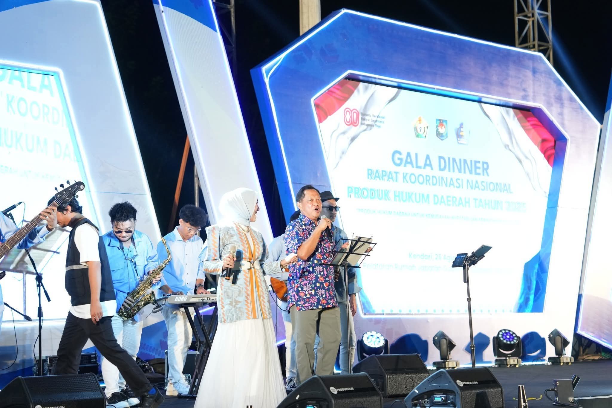 Sambut Peserta Rakornas, Gubernur Sultra Gelar Gala Dinner di Rujab Gubernur