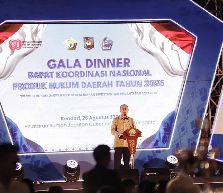 Sambut Peserta Rakornas, Gubernur Sultra Gelar Gala Dinner di Rujab Gubernur