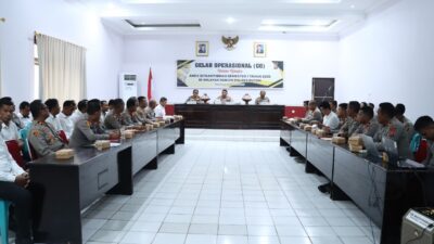 Kapolres Buton Pimpin Gelar Operasional (GO) dan Anev Bulanan