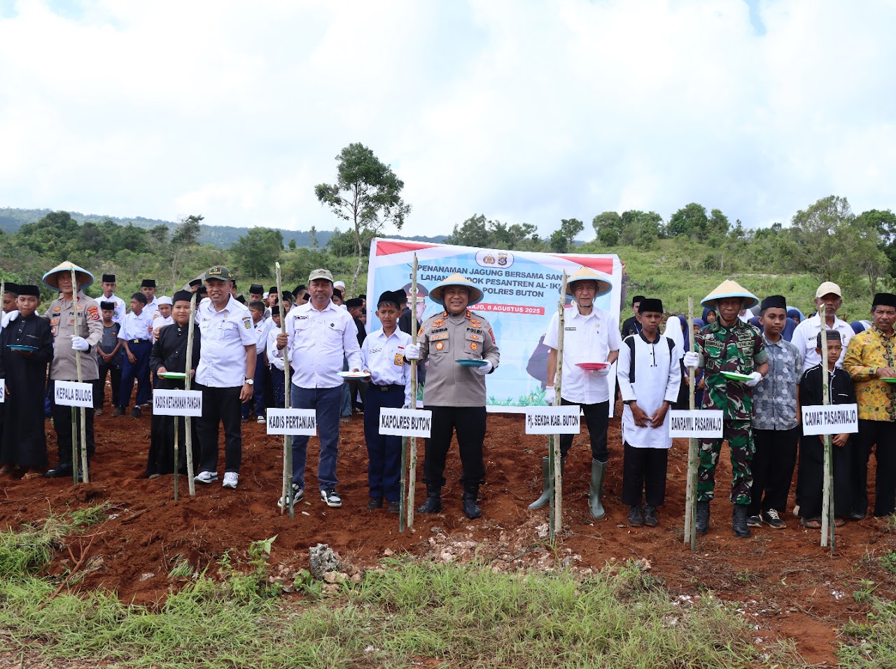 Lagi, Polres Buton Gelar Penanaman Jagung Serentak Kuartal III